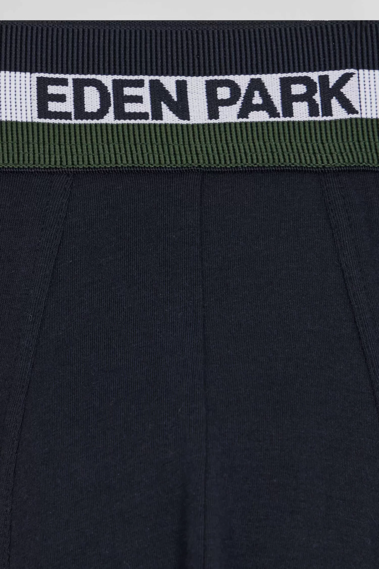 Eden Park Set of 2 green stretch cotton boxers with tricolor waistband< Underwear