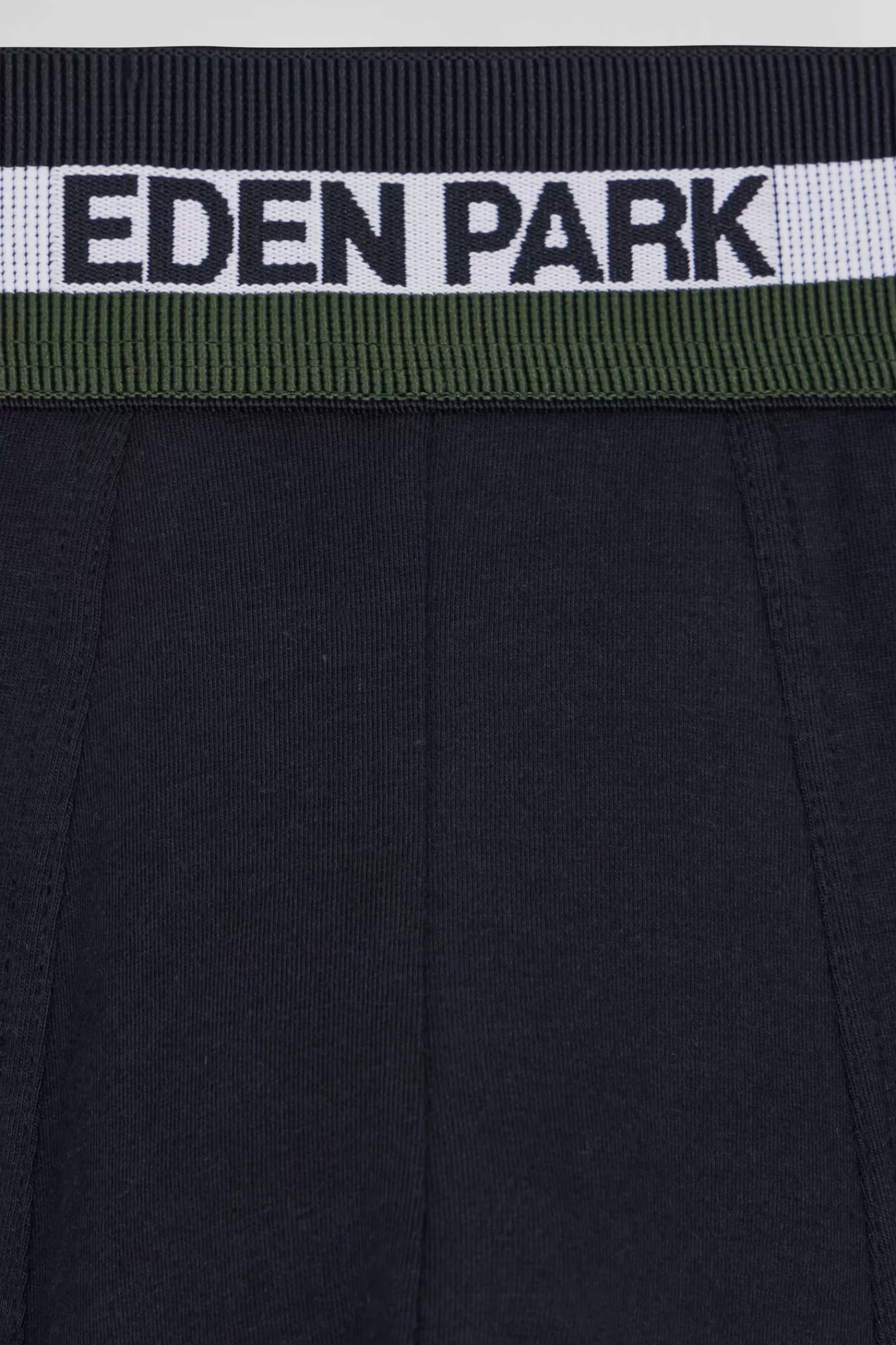 Eden Park Set of 2 grey stretch cotton boxers with tricolor waistband< Underwear