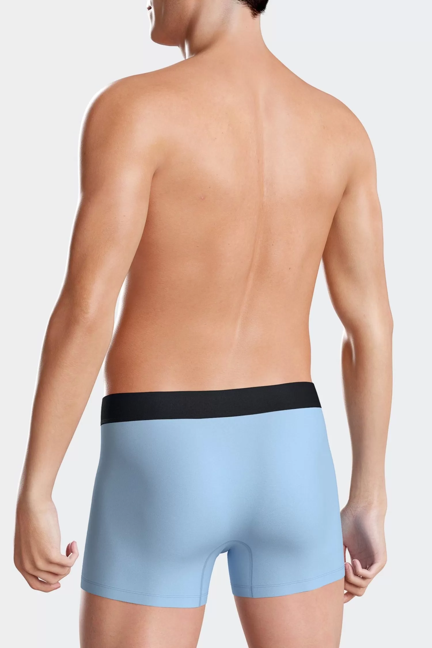 Eden Park Set of 2 navy blue and sky blue stretch cotton boxers< Underwear