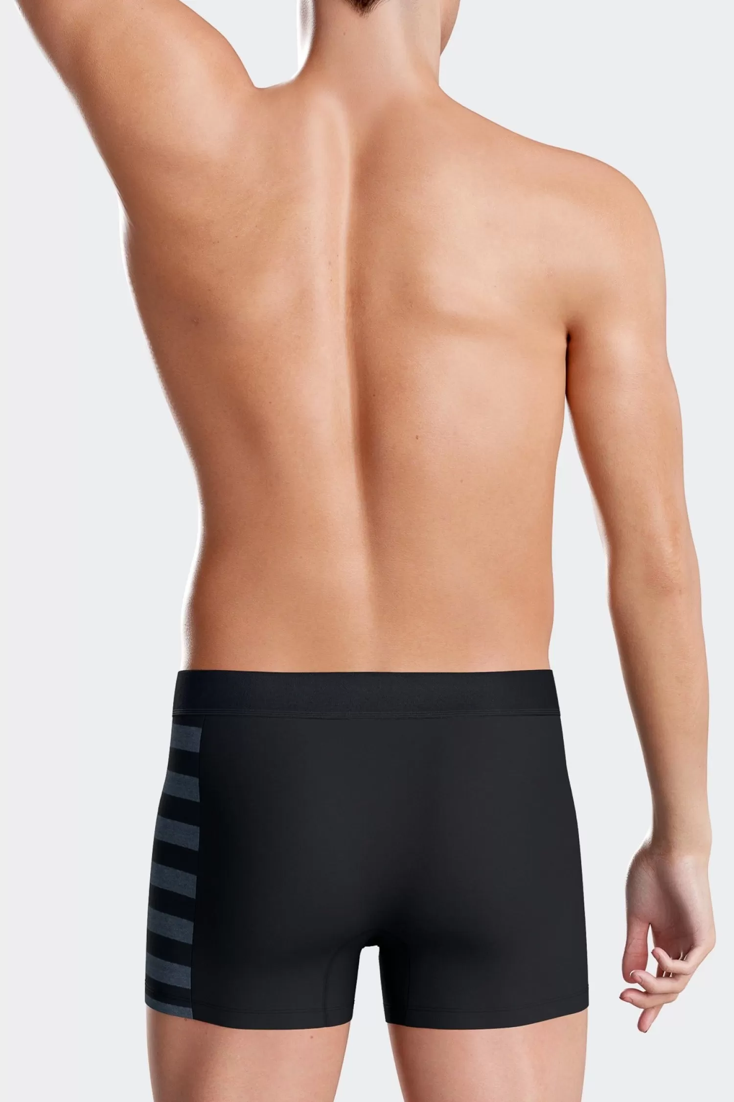 Eden Park Set of 2 navy blue stretch cotton boxers with blue stripes< Underwear