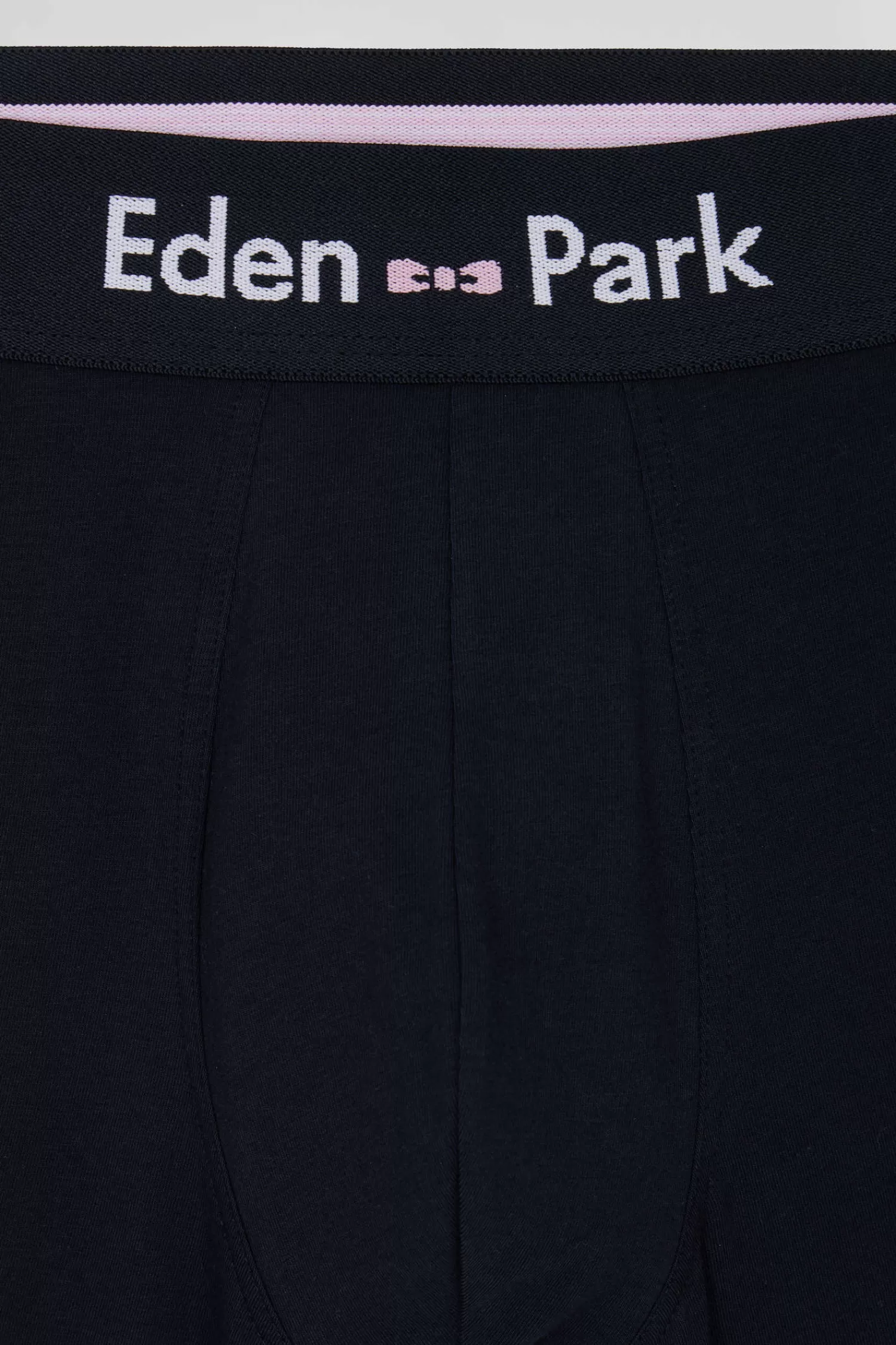 Eden Park Set of 2 navy blue stretch cotton boxers with grey stripes< Underwear