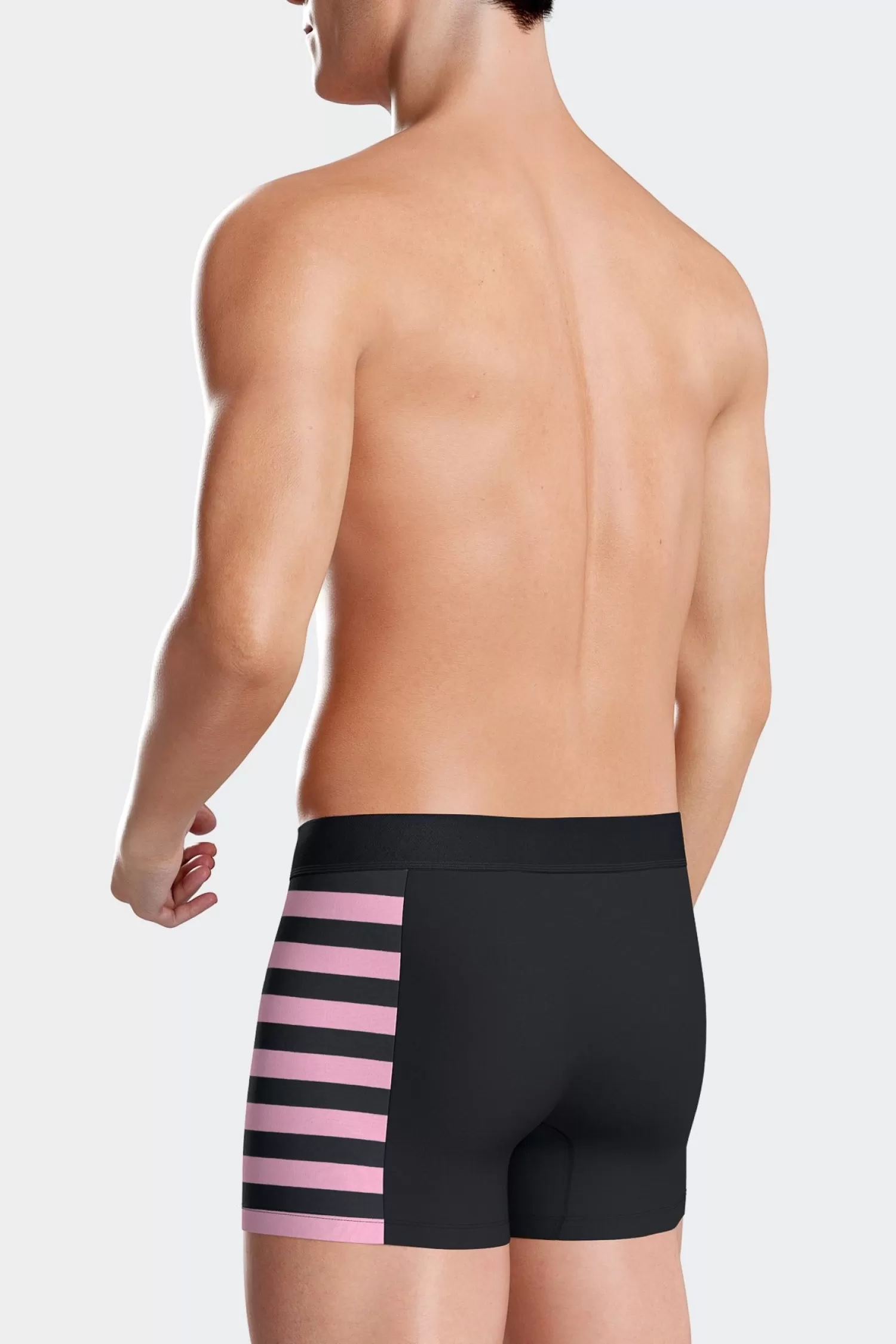 Eden Park Set of 2 navy blue stretch cotton boxers with pink stripes< Underwear
