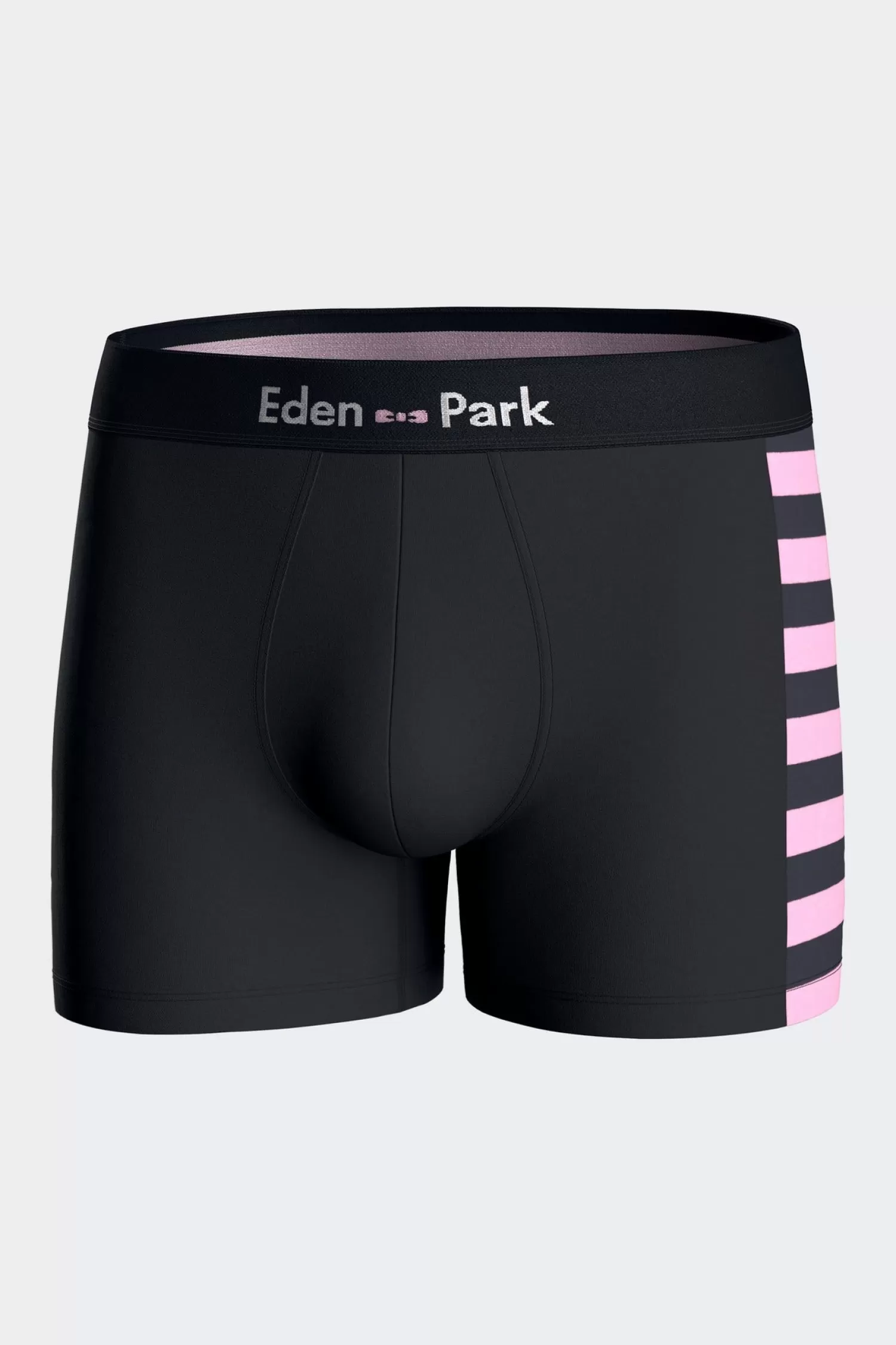 Eden Park Set of 2 navy blue stretch cotton boxers with pink stripes< Underwear