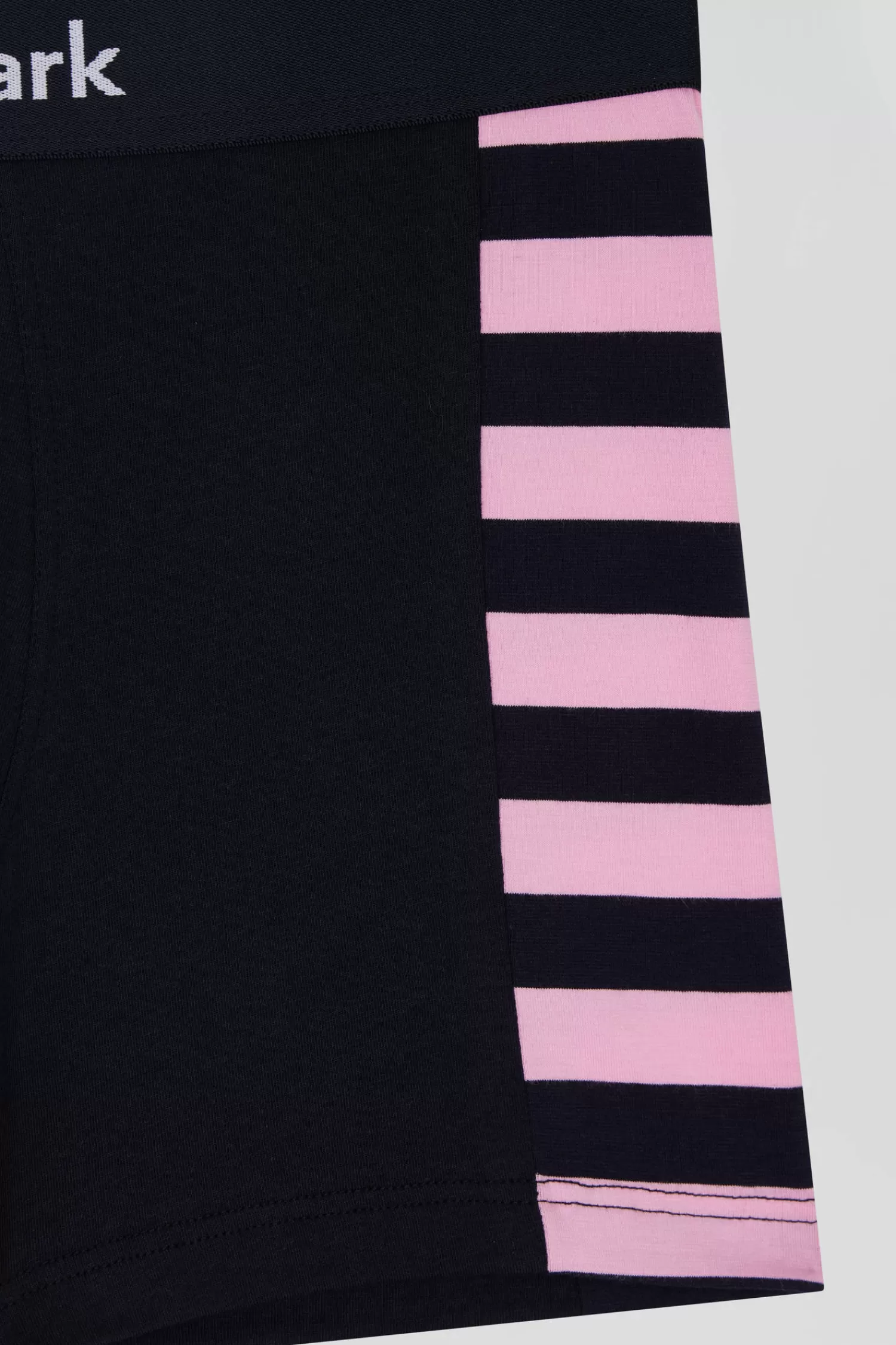 Eden Park Set of 2 navy blue stretch cotton boxers with pink stripes< Underwear