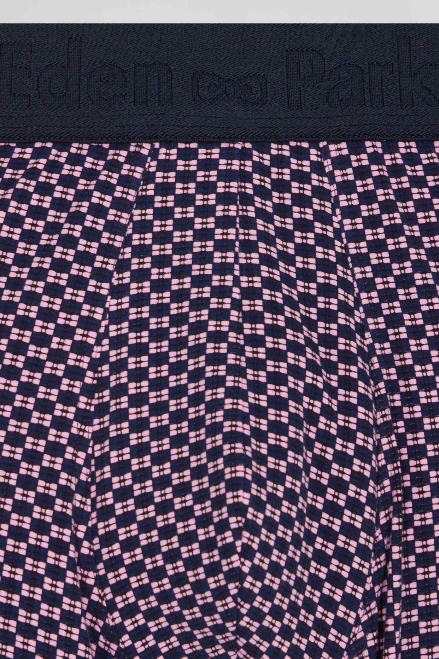 Eden Park Set of 2 pink stretch cotton boxers with graphic micro patterns< Underwear