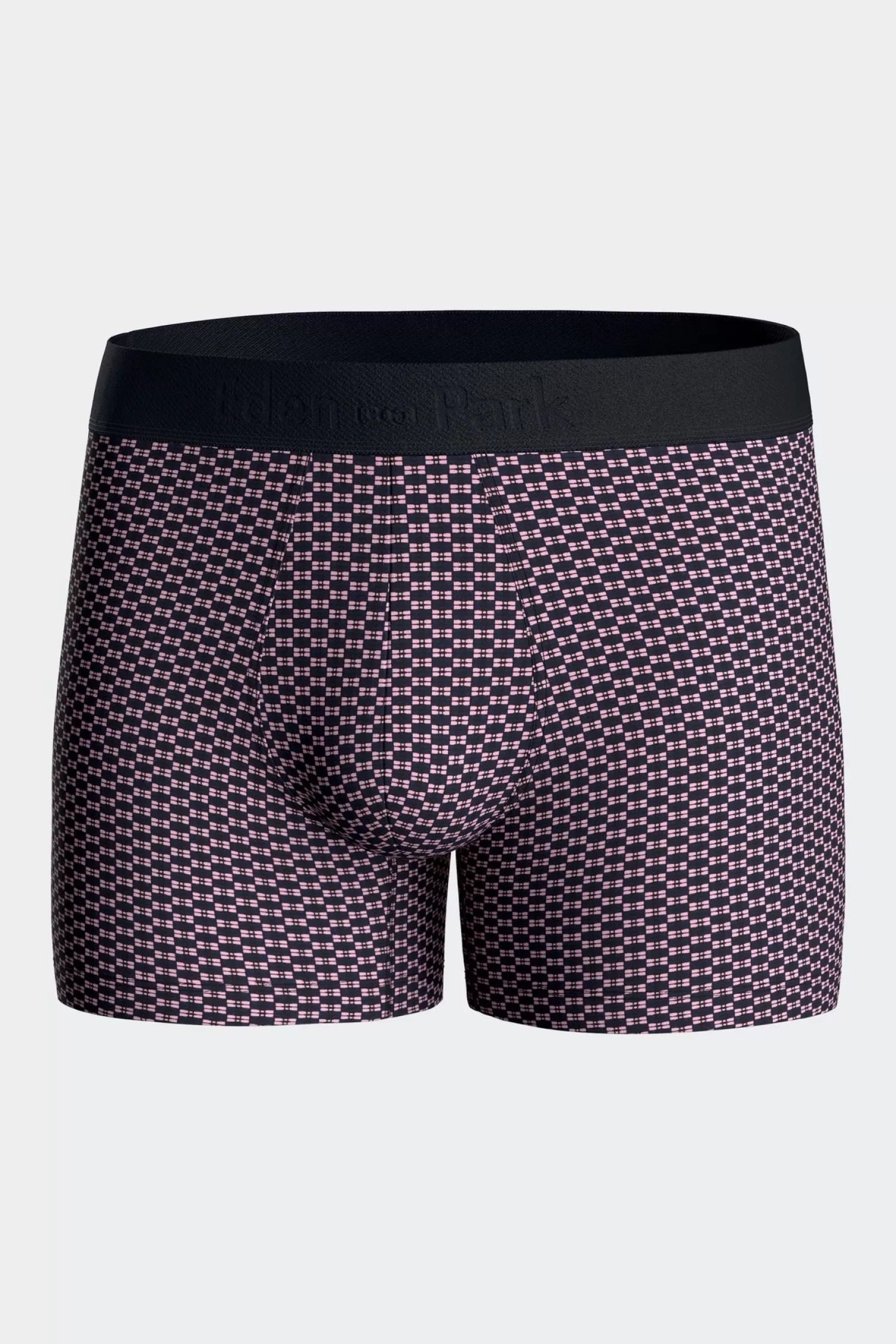 Eden Park Set of 2 pink stretch cotton boxers with graphic micro patterns< Underwear