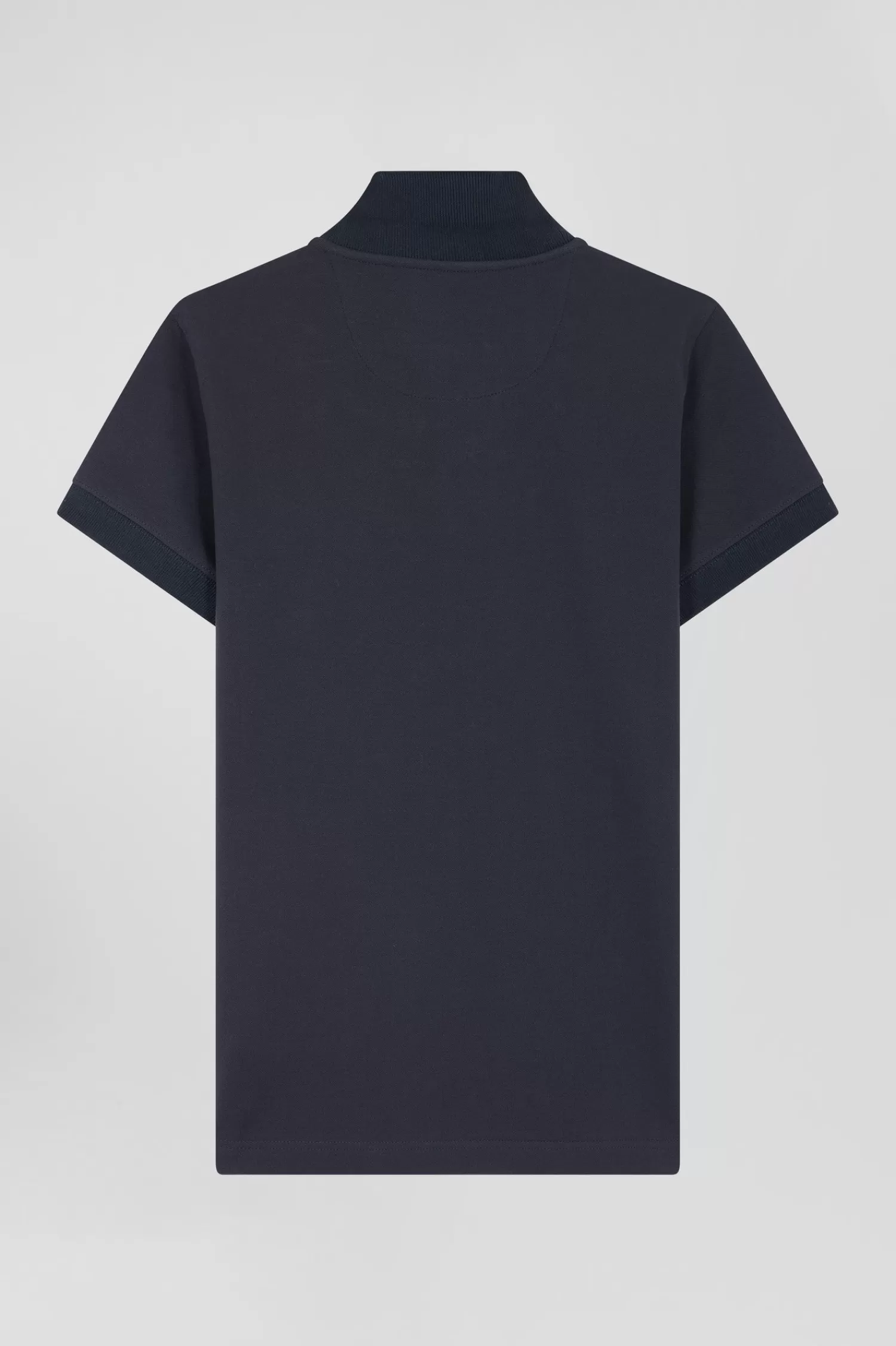 Eden Park Slim navy blue plain stretch cotton short-sleeved polo shirt<Women Polos | Polos