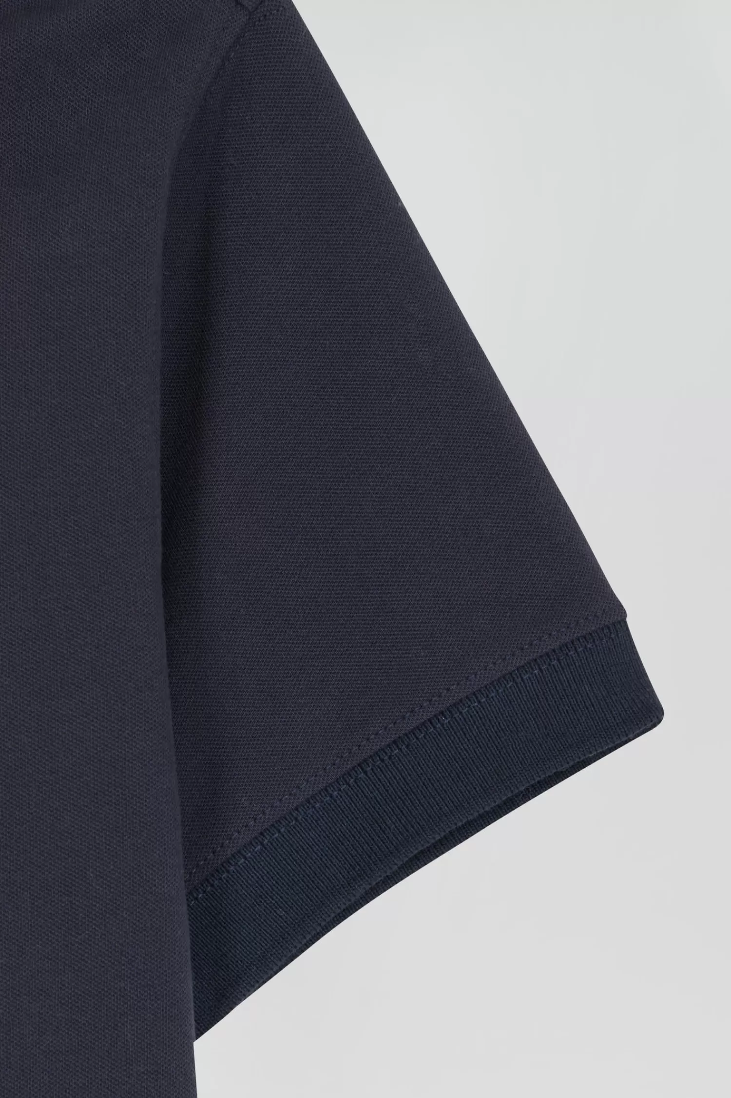 Eden Park Slim navy blue plain stretch cotton short-sleeved polo shirt<Women Polos | Polos