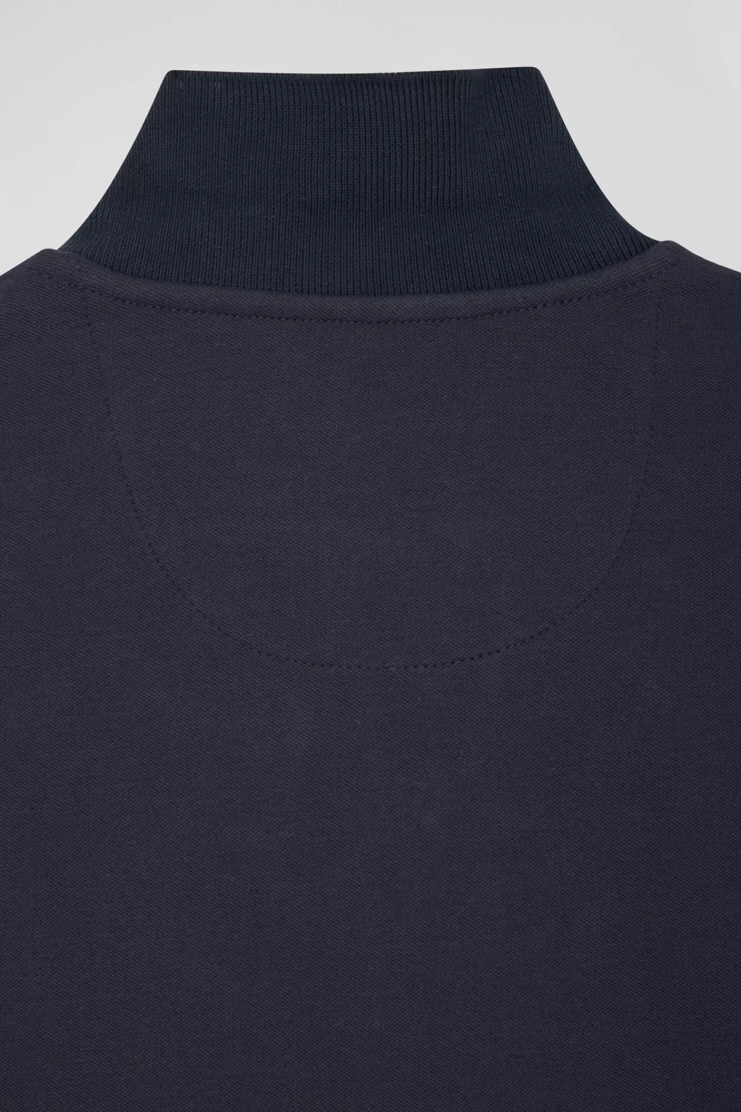 Eden Park Slim navy blue plain stretch cotton short-sleeved polo shirt<Women Polos | Polos