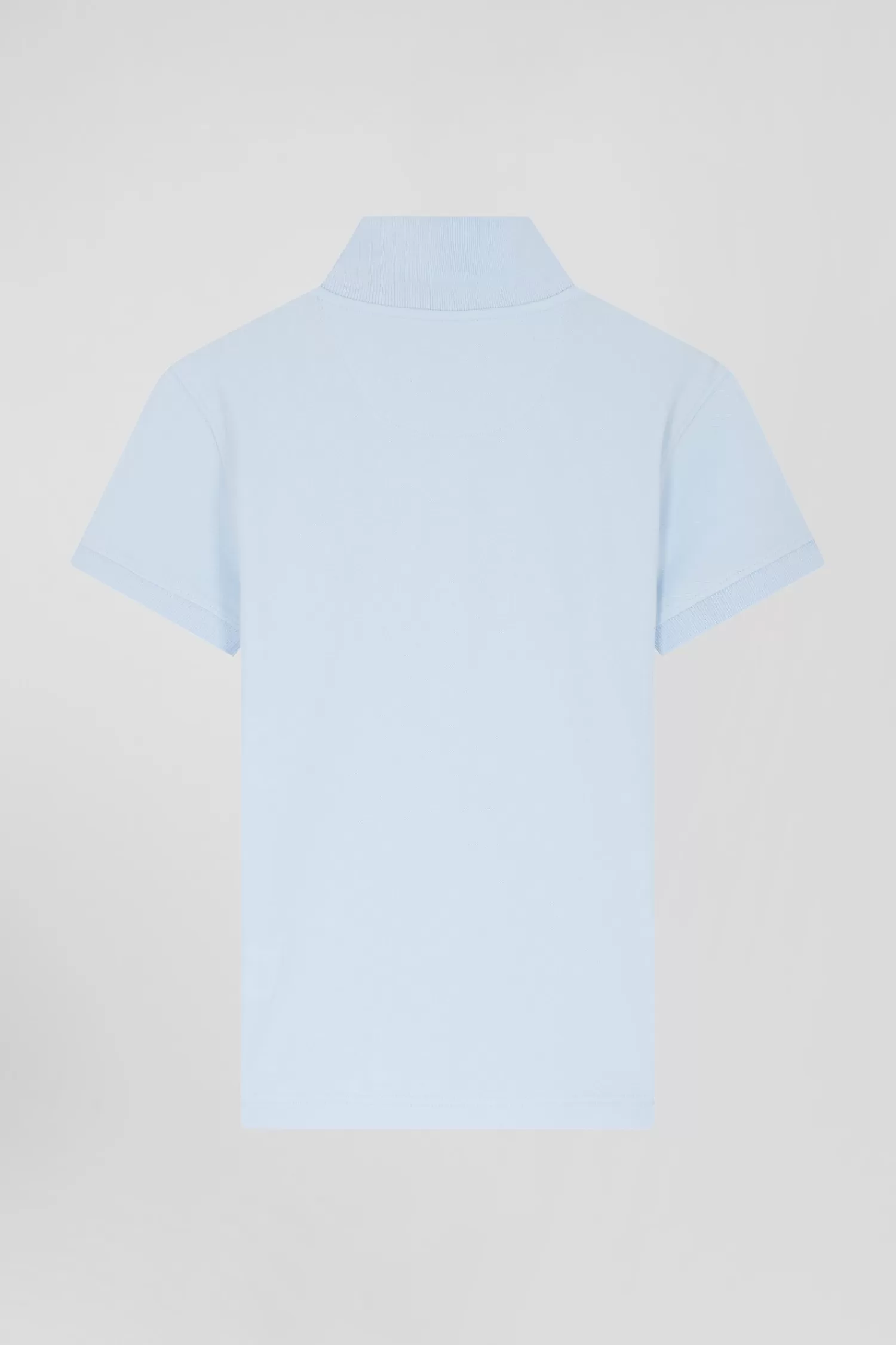 Eden Park Slim sky blue plain stretch cotton short-sleeved polo shirt<Women Polos | Polos